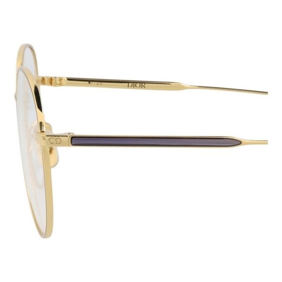 Dior Womens Round/Oval Gold Gold Transparent Fashion Designer Eyewear - Picture 4 of 4